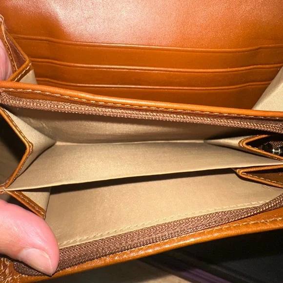 Coach Brown Signature Soho Compact Bifold Wallet - Picture 8 of 13